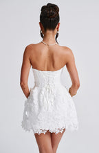 Leona Mini Dress - Ivory - Napalia