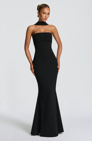 Leura Maxi Dress - Black - glavon