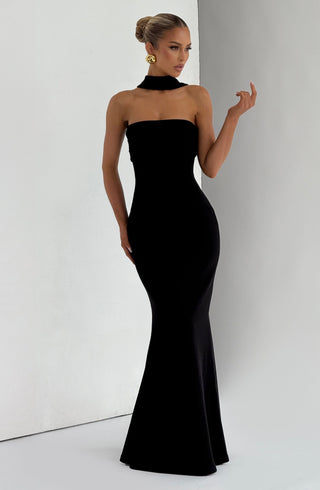 Leura Maxi Dress - Black - glavon