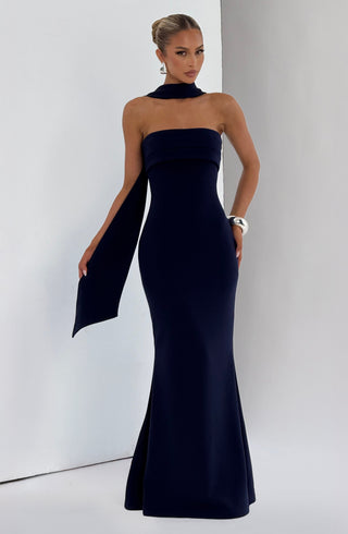 Leura Maxi Dress - Navy - glavon