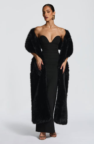 Lindsey Maxi Dress - Black - glavon