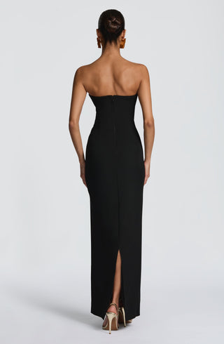 Lindsey Maxi Dress - Black - glavon