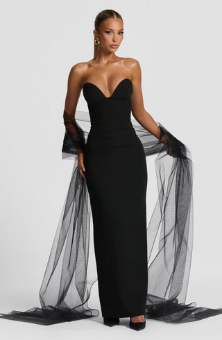 Lindsey Maxi Dress - Black - glavon