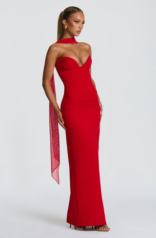 Lindsey Maxi Dress - Red - glavon