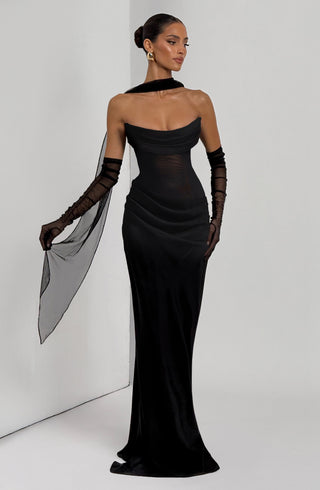 Liora Maxi Dress - Black - glavon
