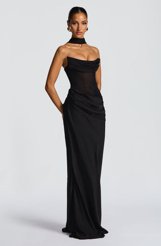Liora Maxi Dress - Black - glavon