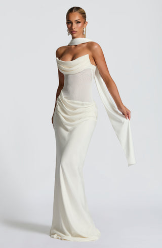 Liora Maxi Dress - Ivory - glavon
