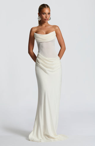 Liora Maxi Dress - Ivory - glavon