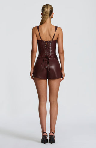 Liv Shorts - Burgundy - glavon