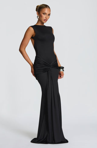 Lorenza Maxi Dress - Black - glavon