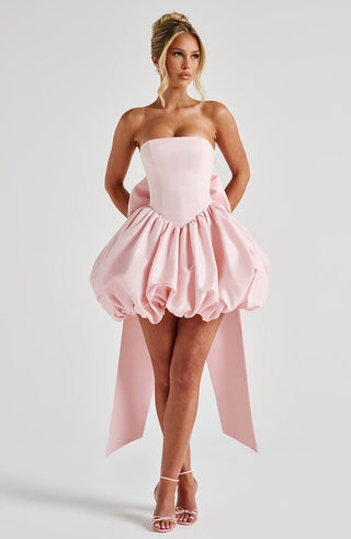 Lotus Mini Dress - Blush - glavon