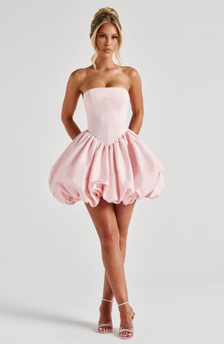 Lotus Mini Dress - Blush - glavon