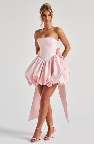 Lotus Mini Dress - Blush - glavon