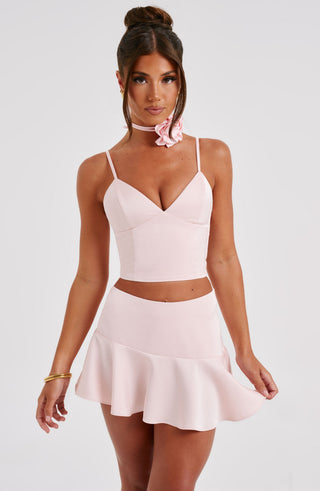 Louisa Mini Skirt - Blush - glavon