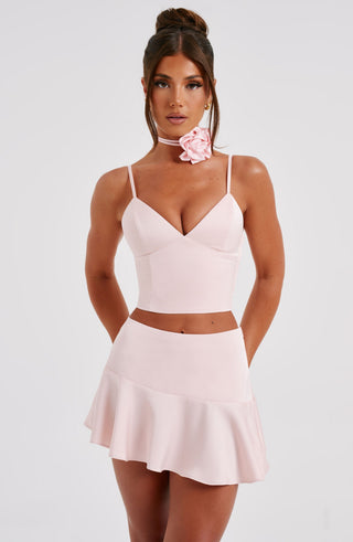 Louisa Mini Skirt - Blush - glavon