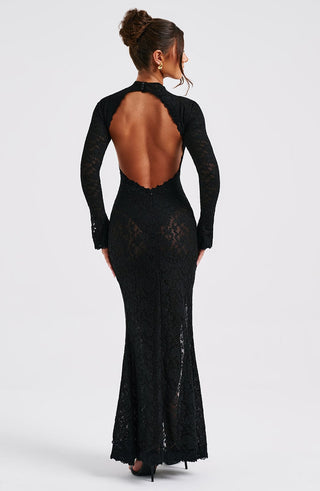 Lourdes Maxi Dress - Black - glavon