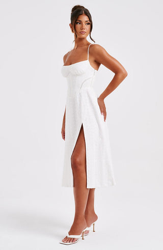 Luanna Midi Dress - Ivory - glavon