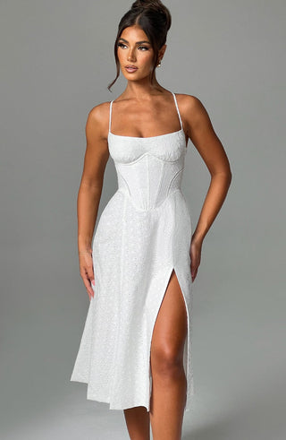 Luanna Midi Dress - Ivory - glavon