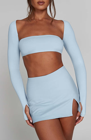 Lucianna Top - Baby Blue - glavon
