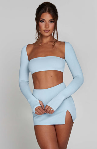 Lucianna Top - Baby Blue - glavon