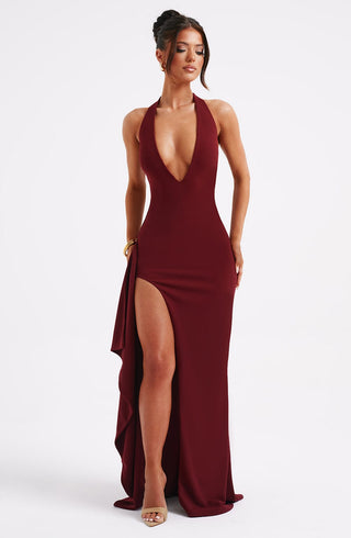 Luella Maxi Dress - Burgundy - glavon