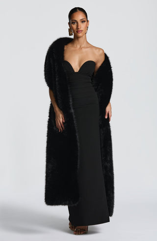 Lulu Shawl - Black - glavon