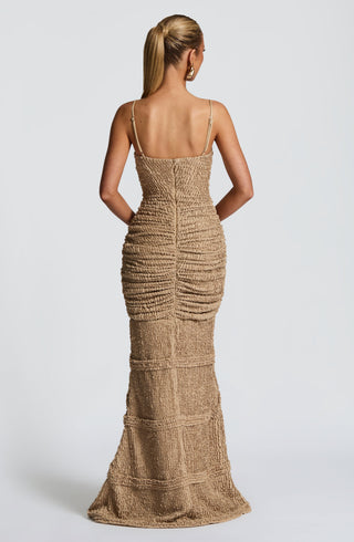 Lysandra Maxi Dress - Beige - glavon