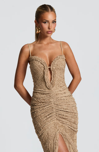 Lysandra Maxi Dress - Beige - glavon