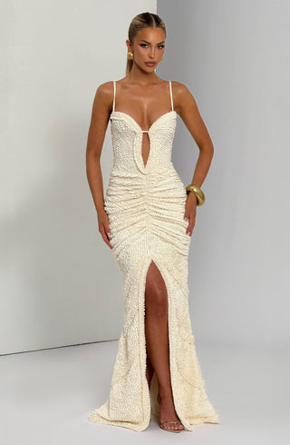 Lysandra Maxi Dress - Ivory - glavon