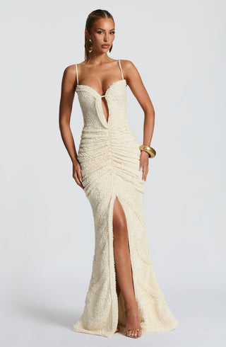 Lysandra Maxi Dress - Ivory - glavon