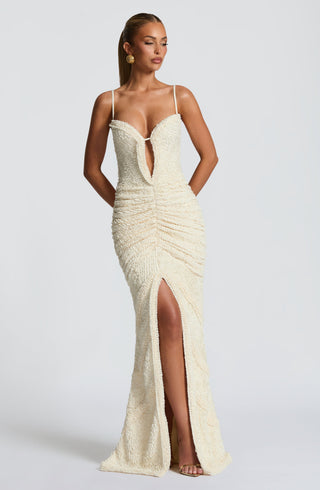 Lysandra Maxi Dress - Ivory - glavon