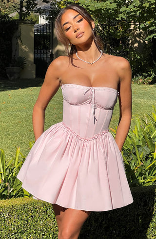 Maeve Mini Dress - Blush - glavon