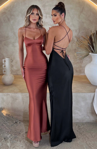 Malika Maxi Dress - Black - glavon