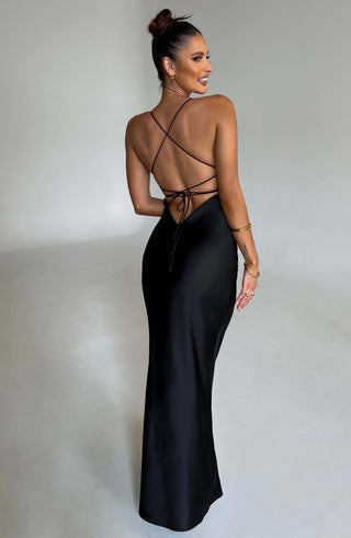 Malika Maxi Dress - Black - glavon