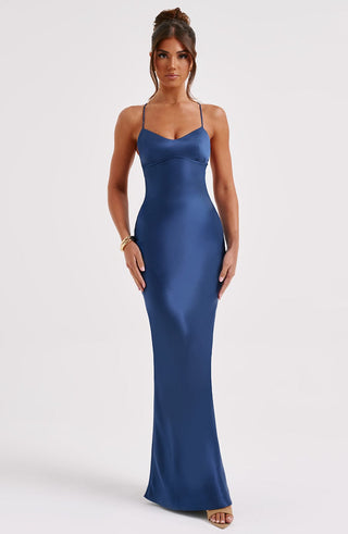 Malika Maxi Dress - Navy - glavon