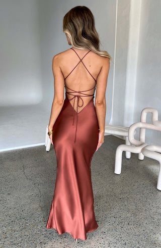 Malika Maxi Dress - Rust - glavon