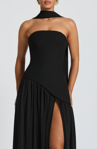 Maliyah Maxi Dress - Black - glavon