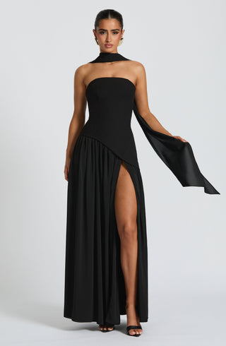 Maliyah Maxi Dress - Black - glavon