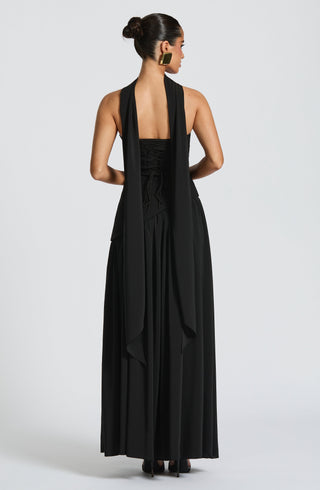 Maliyah Maxi Dress - Black - glavon