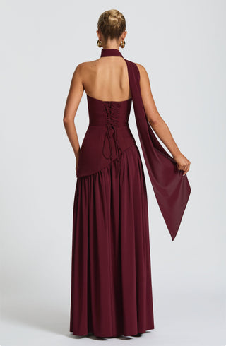 Maliyah Maxi Dress - Cherry Lacquer - glavon