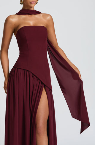 Maliyah Maxi Dress - Cherry Lacquer - glavon