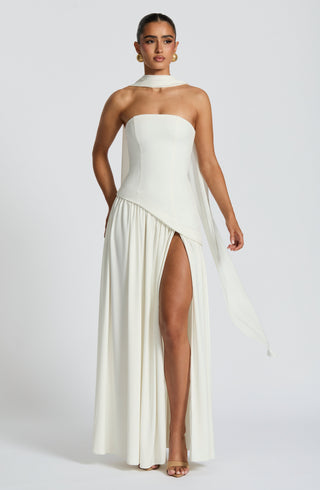 Maliyah Maxi Dress - Ivory - glavon