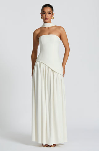 Maliyah Maxi Dress - Ivory - glavon