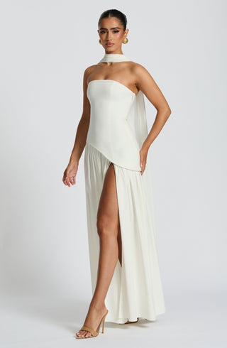 Maliyah Maxi Dress - Ivory - glavon