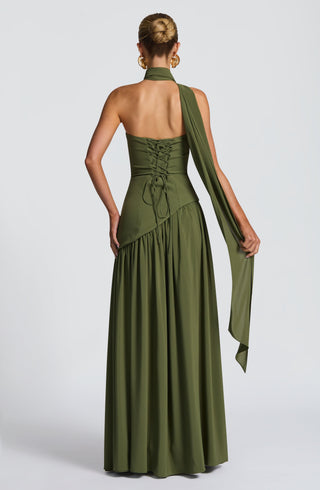 Maliyah Maxi Dress - Khaki - glavon