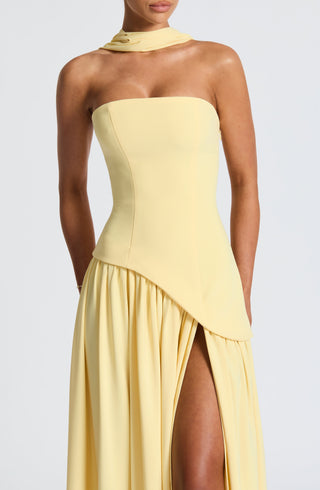 Maliyah Maxi Dress - Lemon - glavon