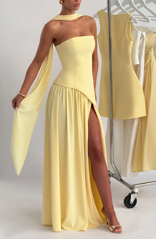 Maliyah Maxi Dress - Lemon - glavon
