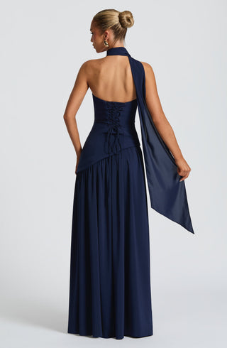 Maliyah Maxi Dress - Navy - glavon