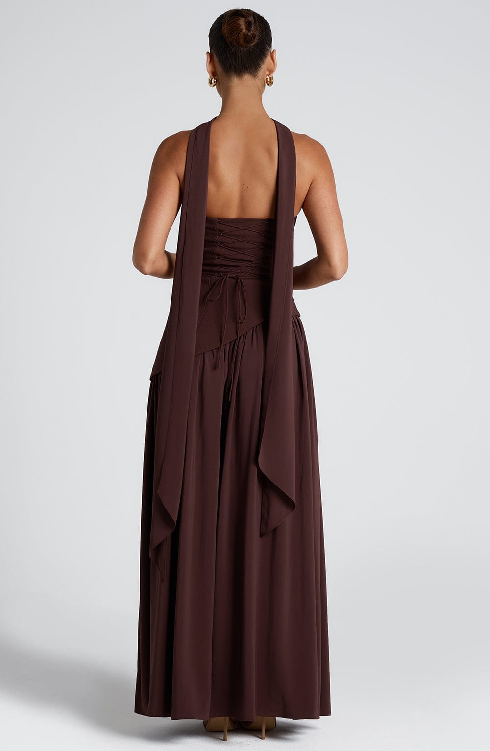 Maliyah Maxi Dress - Plum Brown - Napalia