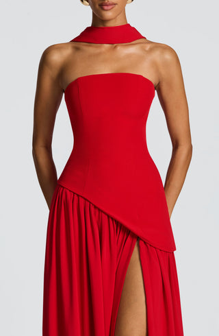Maliyah Maxi Dress - Red - glavon
